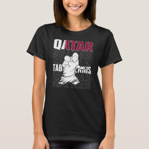 Camiseta Tênis de Mesa Qatar   Apoie a Equipe Qatari de Pin