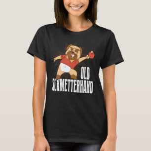 Camiseta Tênis de Mesa Schmetterhand Antigo Traje de Pingpo