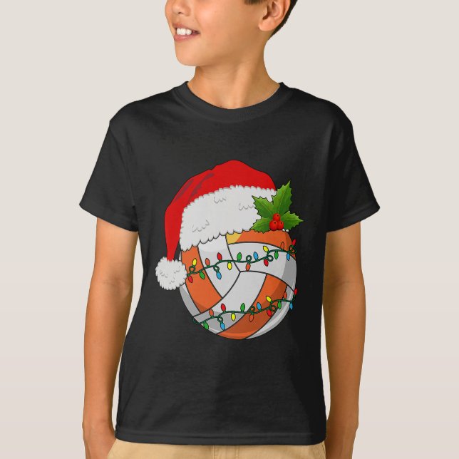 Camiseta Tênis de Mulheres do Papai Noel de Voleibol (Frente)