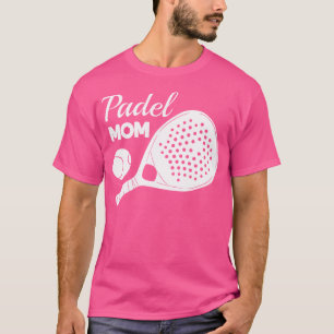 Camiseta Tênis de Padel Paddle Racket Bola Mãe Mamãe