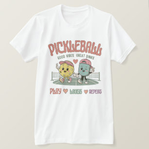 Camiseta Tênis de Pickleball Brinque Ria Repita Picklebal