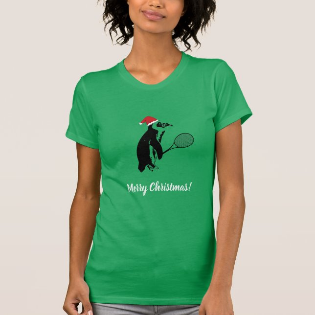 Camiseta Tênis de Pinguim de Natal (Frente)