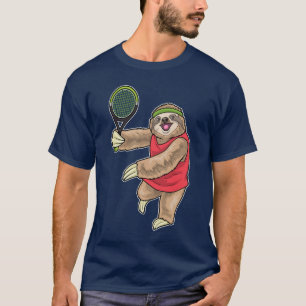 Camiseta Tênis de Preguiça Raquete de tênis Esportes