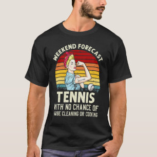 Camiseta Tênis de Previsão de Fim de Semana sem Limpeza de 