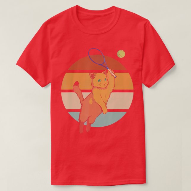 Camiseta Tênis de Racket Tênis engraçada (Frente do Design)