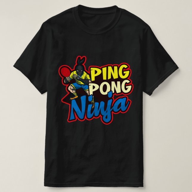 Camiseta Tênis Design Ping Pong Ninja (Frente do Design)