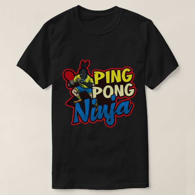 Camiseta Tênis Design Ping Pong Ninja (Frente do Design)