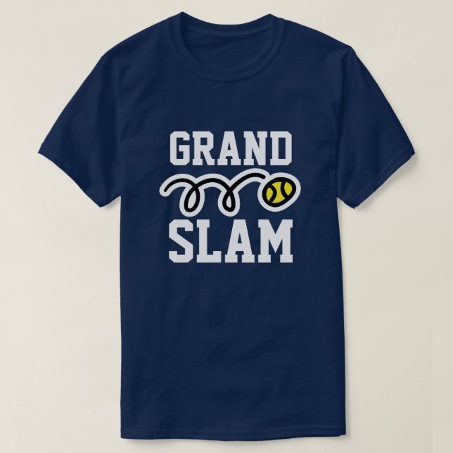 Camiseta tênis do Grande Slam para jogadores e fãs (Frente do Design)