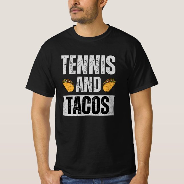 Camiseta Tênis e tacos (Frente)