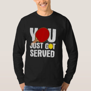 Camiseta Tênis Engraçada Para Homens Jogadores De Pong