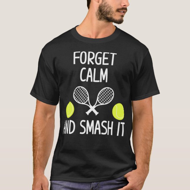 Camiseta Tênis Engraçado Dizendo Tênis Jogador de basqueteb (Frente)