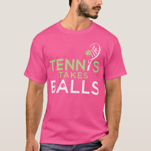 Camiseta Tênis engraçado leva jogadores de Tênis de jogador