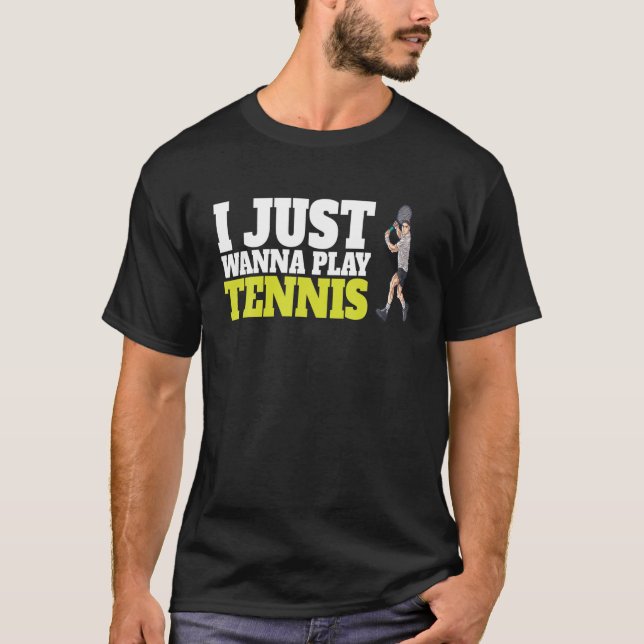 Camiseta Tênis Engraçado Para Todos Os Jogadores De Tênis (Frente)