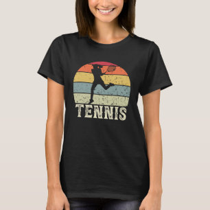 Camiseta Tênis Entusiasta Vintage Retro Tênis Player Woma