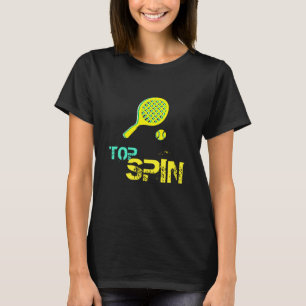 Camiseta Tênis Esporte Pop de Arte, Racket Verde e Amarelo