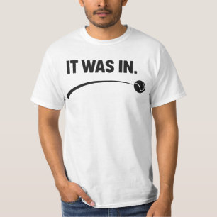 Camiseta Tênis - Estava dentro! Tênis Branco Divertido