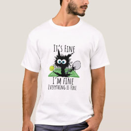 Camiseta Tênis, estou bem, está tudo bem engraçado