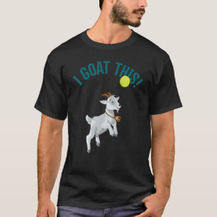 Camiseta Ténis Eu Cabra Esta Bola Cabra & Jogador de Ténis