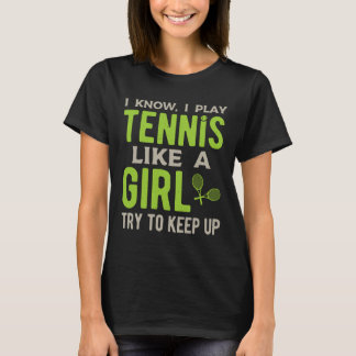 Camiseta Tênis Girl Engraçado