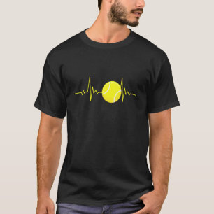 Camiseta Tênis Heartbeat Para Jogadores Coaches Tênis Playe
