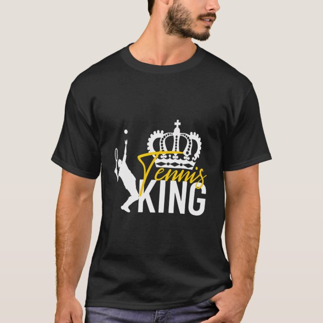 Camiseta Tênis King Funny Boys Men Tênis (Frente)