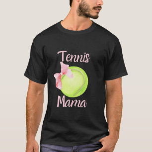 Camiseta Tênis Mãe Mãe Mama Arco Rosa Coquetel Pré-Suiça