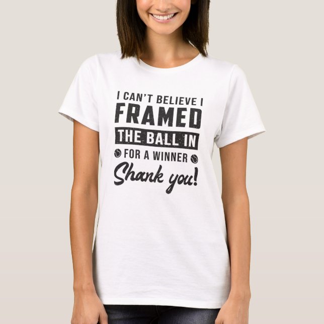 Camiseta Tênis Matar a Ideia Engraçada do Jogador de Racket (Frente)