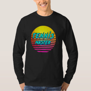 Camiseta tênis mestre retrô dos anos 80