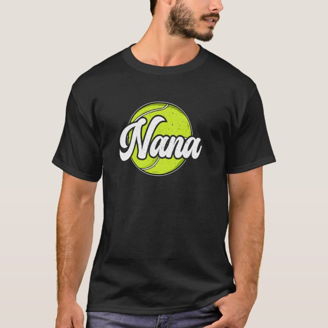 Camiseta Tênis Nana Avó Nana De Uma Jogadora De Tênis (Frente)