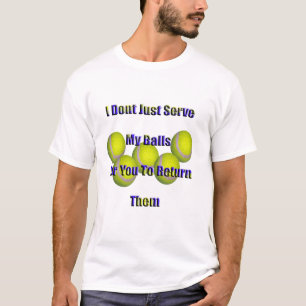 Camiseta Tênis não devolva minhas bolas,