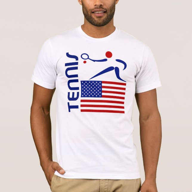 Camiseta Tênis, os Estados Unidos (Frente)