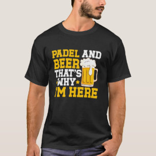 Camiseta Tênis Paddle Padel E Cerveja Padel Tênis