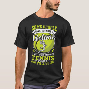 Camiseta Tênis pai meu jogador favorito me chama pai daught
