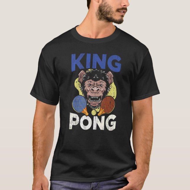 Camiseta Tênis Ping Pong Player Racket Science 1 (Frente)