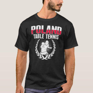 Camiseta Tênis Polônia Mesa Polonês Suporte para pinos