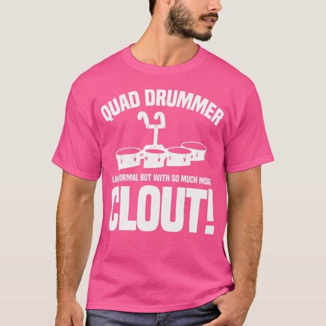 Camiseta Tênis Quad Drums Marchando Banda Engraçado (Frente)