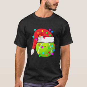 Camiseta Tênis Santa Hat Natal Luz Esportes Engraçados Xm