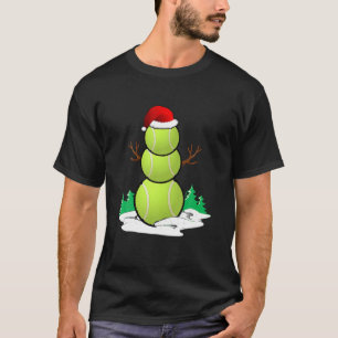 Camiseta Tênis Snowman Bolas Natal Pajama Oferece Homens B