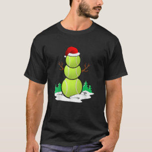 Camiseta Tênis Snowman Bolas Natal Pajama Oferece Homens Bo
