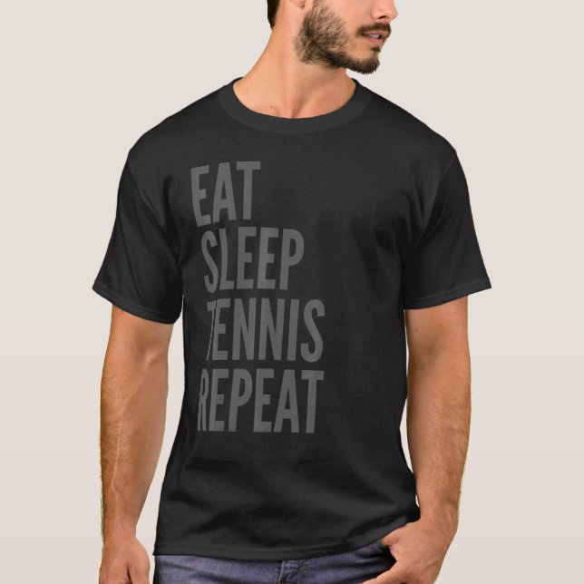Camiseta Tênis Sports Comer Sleep Tênis de Repetição 1 (Frente)