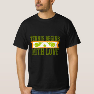Camiseta Tênis - Tênis começa com amor