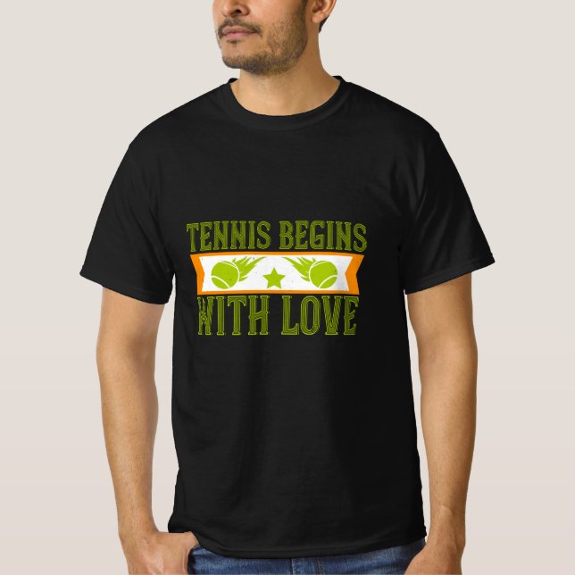 Camiseta Tênis - Tênis começa com amor (Frente)