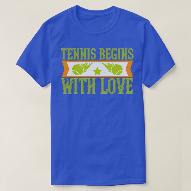 Camiseta Tênis Tênis começa com amor (Frente do Design)