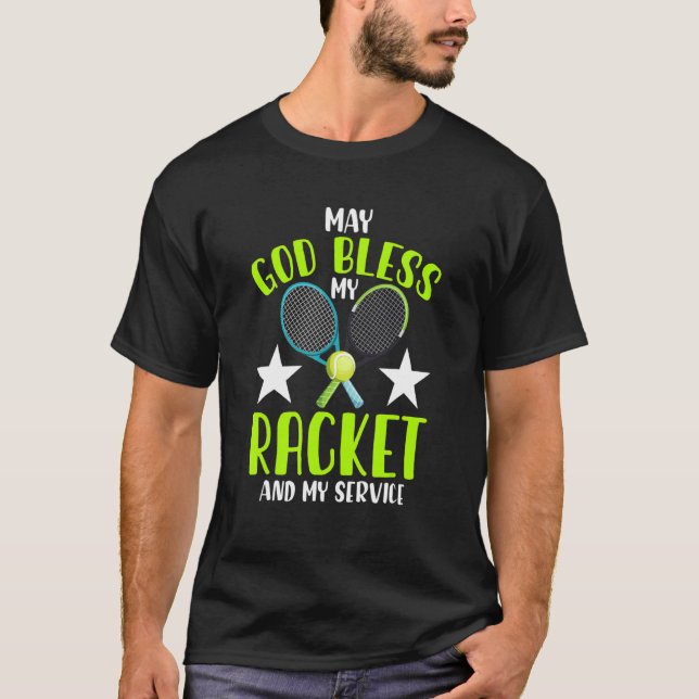 Camiseta Tênis Tênis Racket Tênis Tênis Ball Court Tenn (Frente)