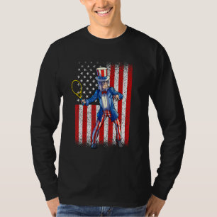 Camiseta Tênis Tio Sam 4 De Julho Menino Americano Fla