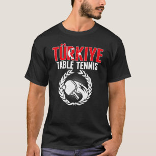 Camiseta Tênis Turkiye Mesa da Turquia Ping Pong Team Suppo