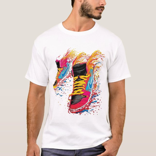 Camiseta Tênis Vibrante (Frente)