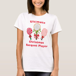 Camiseta Tenista de Natal, Jogador de Paddleball, Picklebal