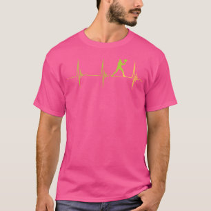 Camiseta Tenista Frequência Cardíaca Ekg Pulso Amante do Tê