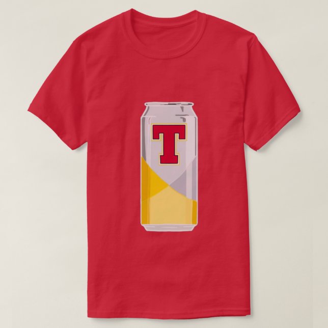 Camiseta Tennents Beer Can Art (Frente do Design)